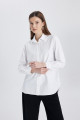 Relax Fit Poplin Uzun Kollu Gömlek Tunik B8314ax24sp Relax Fit Poplin Uzun Kollu Gömlek Tunik B8314ax24sp