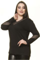 Kol Detaylı Büyük Beden Bluz 27e-1501 Kol Detaylı Büyük Beden Bluz 27e-1501