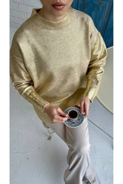 Varaklı Triko Kazak Varaklı Triko Kazak