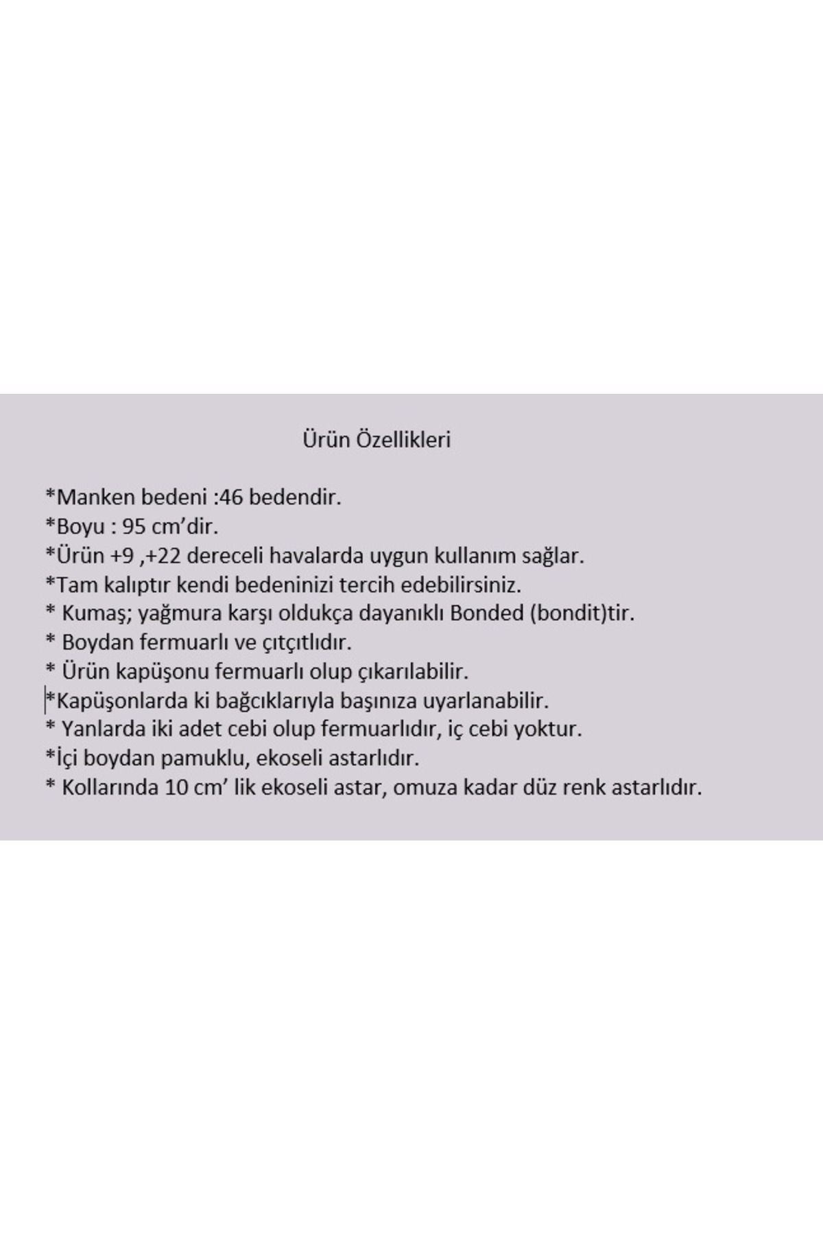 Suya Dayanıklı, Büyük Beden Trençkot, Kapüşonlu Trençkot, Bonded Kumaş Ekoseli Trençkot, Lacivert