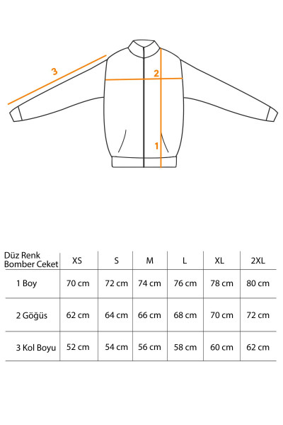 Unisex Siyah Bomber Ceket