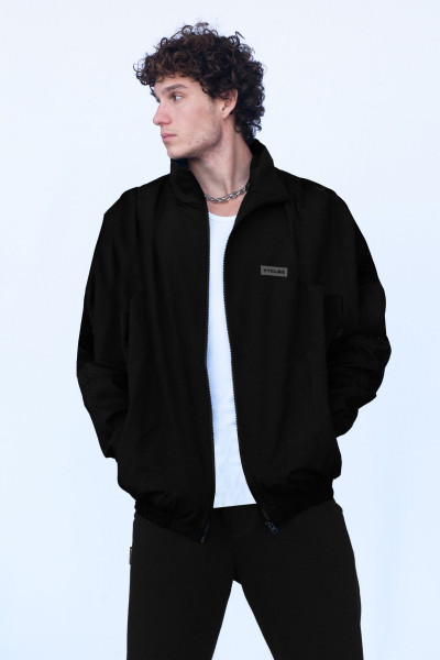 Unisex Siyah Bomber Ceket