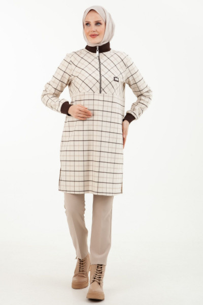 Trend Tunik 23/24 Sonbahar-Kış Yeni Sezon Kadın Tesettür Tunik Modaayka Trend Tunik 23/24 Sonbahar-Kış Yeni Sezon Kadın Tesettür Tunik Modaayka