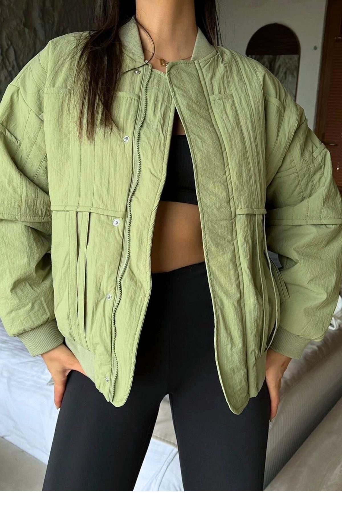 kadın parçalı dikiş detay astarlı pinterest oversize bol kesim muadil cepli bomber mont ceket kadın parçalı dikiş detay astarlı pinterest oversize bol kesim muadil cepli bomber mont ceket