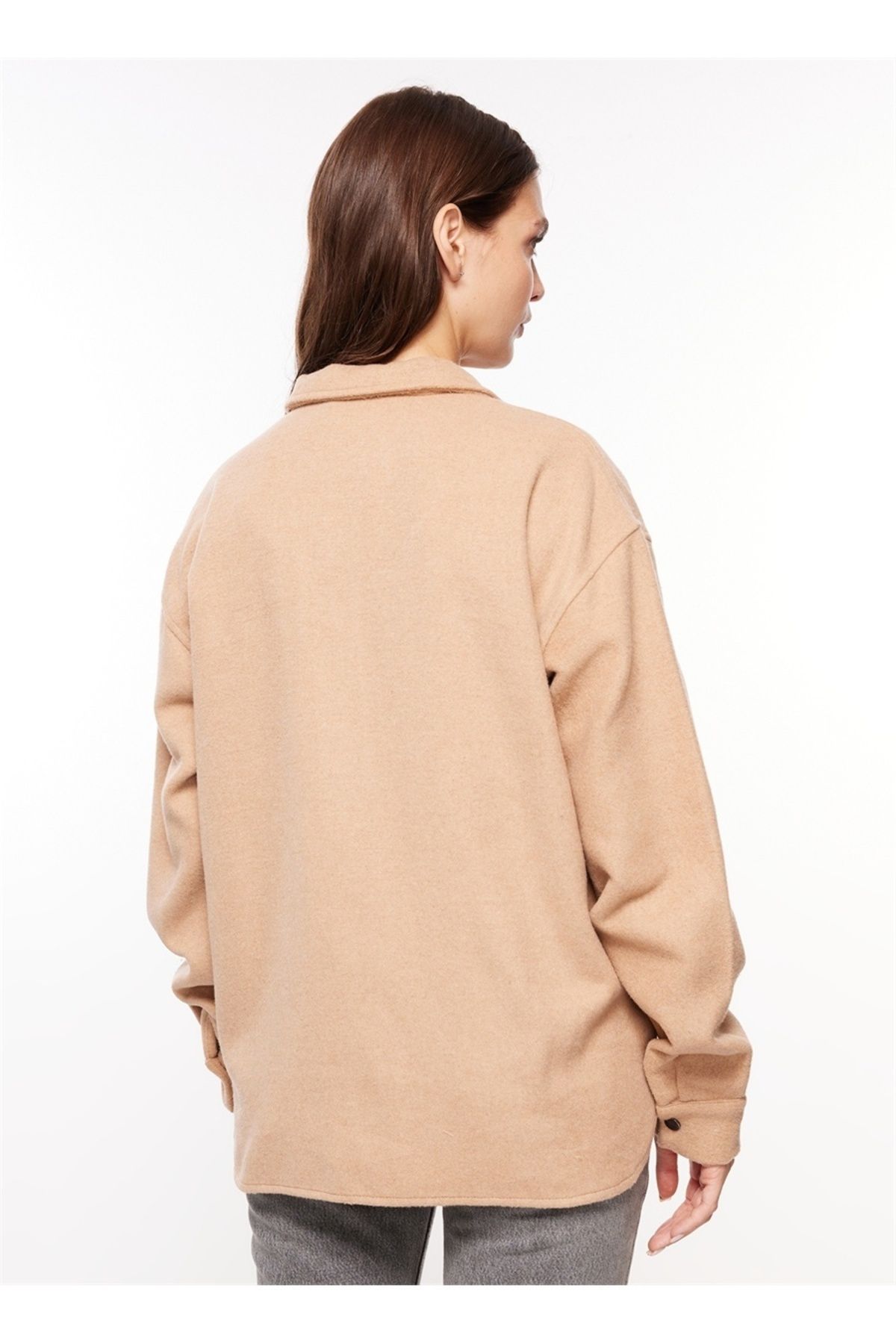 Normal Deve Tüyü Kadın Ceket PBF3W-CKT-004 Normal Deve Tüyü Kadın Ceket PBF3W-CKT-004