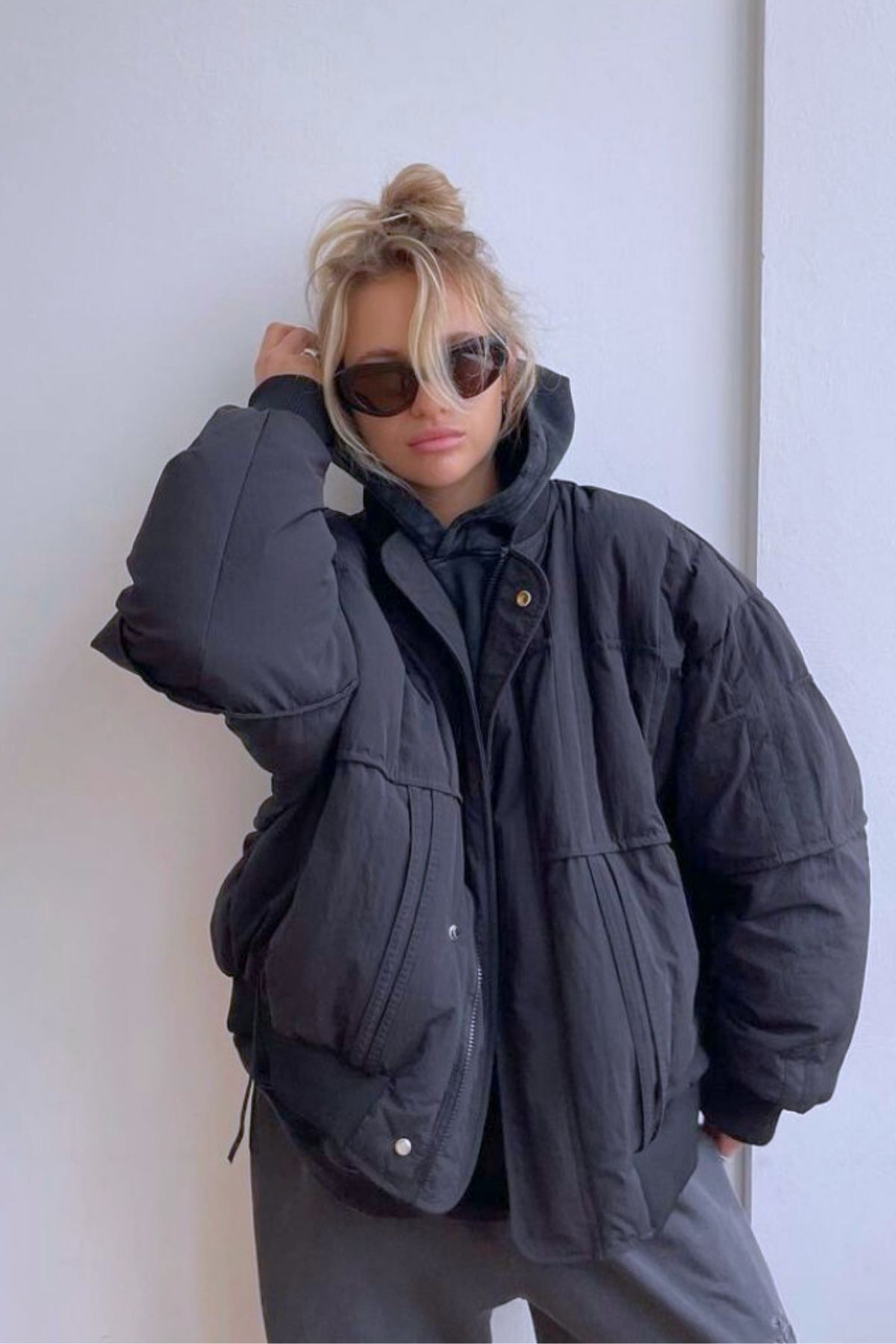 Kadın parçalı dikiş detay astarlı pinterest oversize bol kesim muadil cepli bomber mont ceket Kadın parçalı dikiş detay astarlı pinterest oversize bol kesim muadil cepli bomber mont ceket