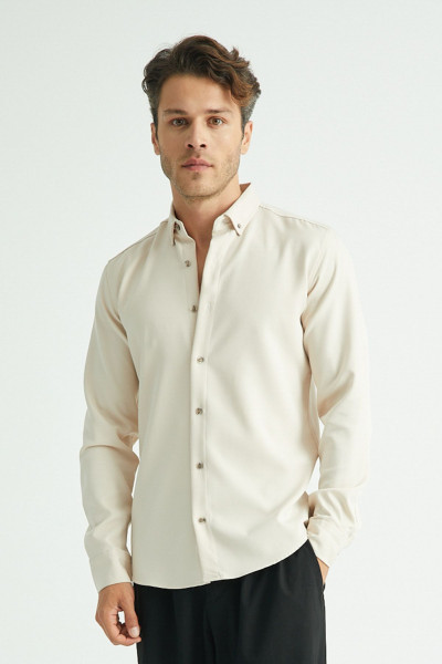 Slim Fit Yumuşak Teri Emen Kolay Ütü Nefes Alan Erkek Gömlek Slim Fit Yumuşak Teri Emen Kolay Ütü Nefes Alan Erkek Gömlek
