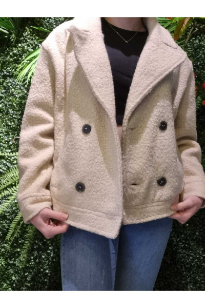 Yün Efektli Mont