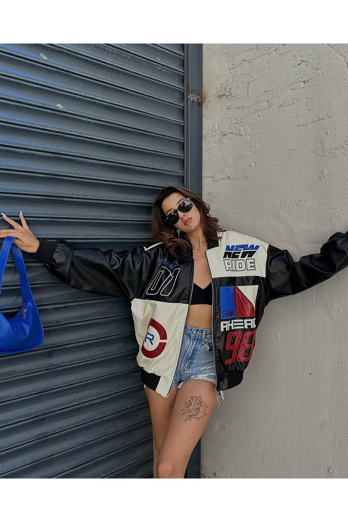 Unisex Deri Motorcu Ceketi Unisex Deri Motorcu Ceketi