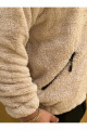 Sütlü Kahve Peluş Wellsoft Dik Yaka Cepleri Fermuarlı Oversize Kesim Peluş Ceket Sütlü Kahve Peluş Wellsoft Dik Yaka Cepleri Fermuarlı Oversize Kesim Peluş Ceket