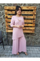 Kadın Pudra Pantolon Tunik Tesettür Takım Kadın Pudra Pantolon Tunik Tesettür Takım
