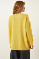 Kadın Sarı Oversize Triko Kazak PN00054 Kadın Sarı Oversize Triko Kazak PN00054