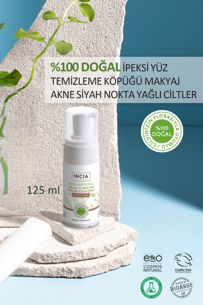 %100 Doğal İpeksi Yüz Temizleme Köpüğü Makyaj Akne Siyah Nokta Sivilce Yağlı Ciltler 125 ml 2 X Adet %100 Doğal İpeksi Yüz Temizleme Köpüğü Makyaj Akne Siyah Nokta Sivilce Yağlı Ciltler 125 ml 2 X Adet