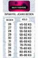 Siyah İspanyol Paça Flare Kadın Jeans Pantolon Siyah İspanyol Paça Flare Kadın Jeans Pantolon