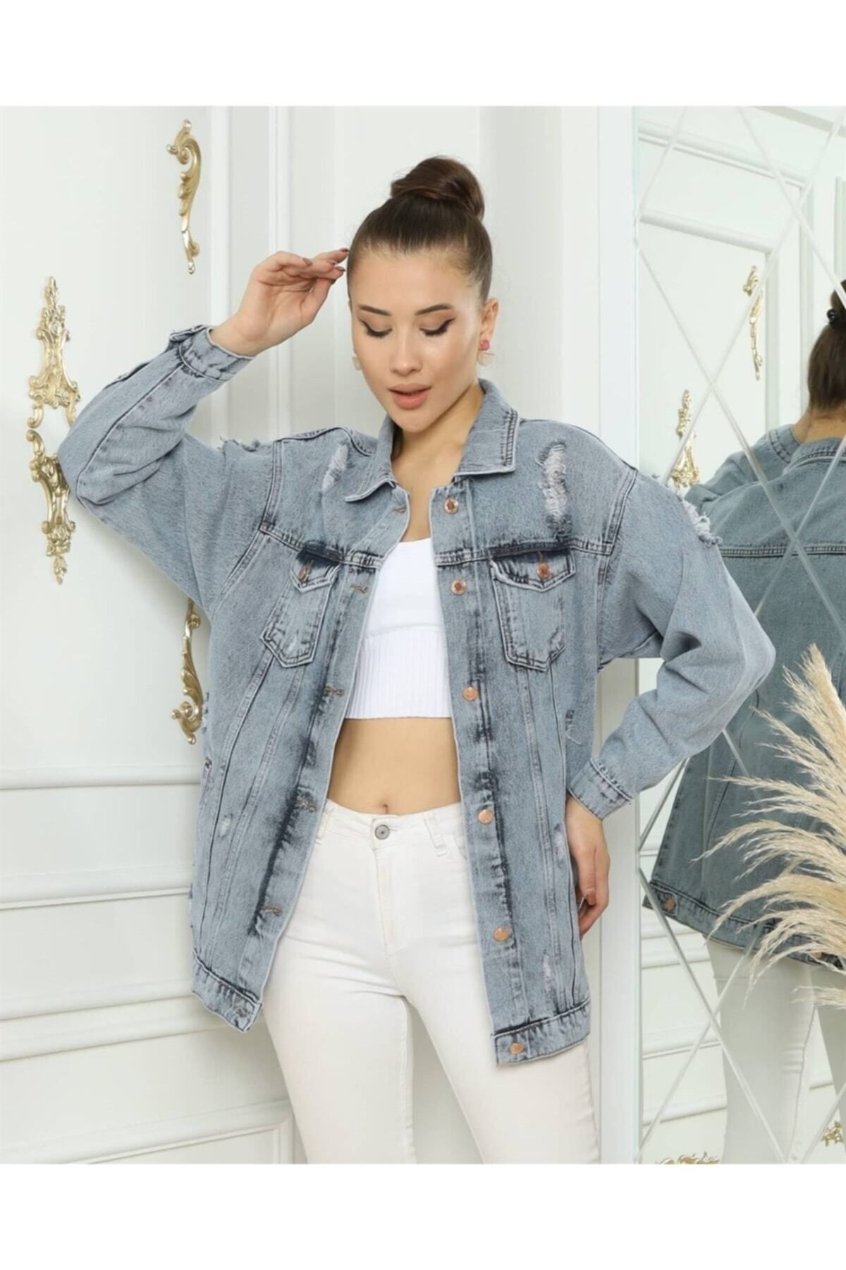 Kadın Yeni Model Kot Ceket 522098826 Kadın Yeni Model Kot Ceket 522098826