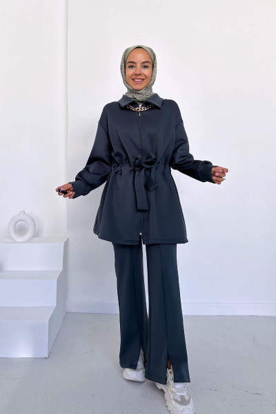 Kolye Detay Scuba Takım - Füme Kolye Detay Scuba Takım - Füme