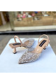 Ten incili 6 cm topuklu ayakkabı 0960 Ten incili 6 cm topuklu ayakkabı 0960