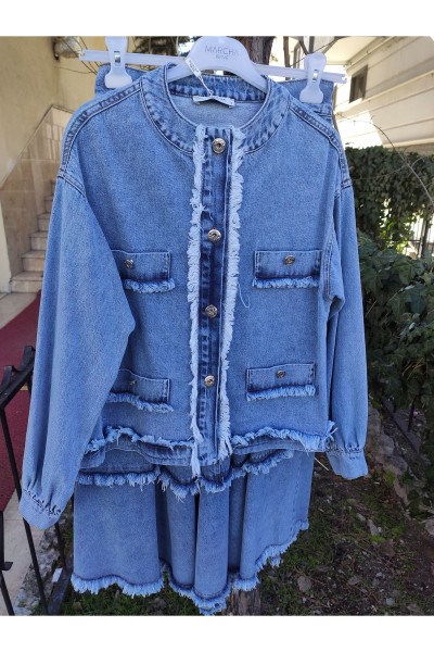 Kgs Etekli Kot Takım Kgs Etekli Kot Takım