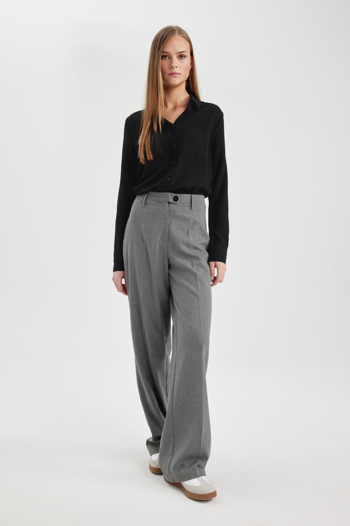 Regular Fit Basic Uzun Kollu Gömlek W3614az24sp Regular Fit Basic Uzun Kollu Gömlek W3614az24sp