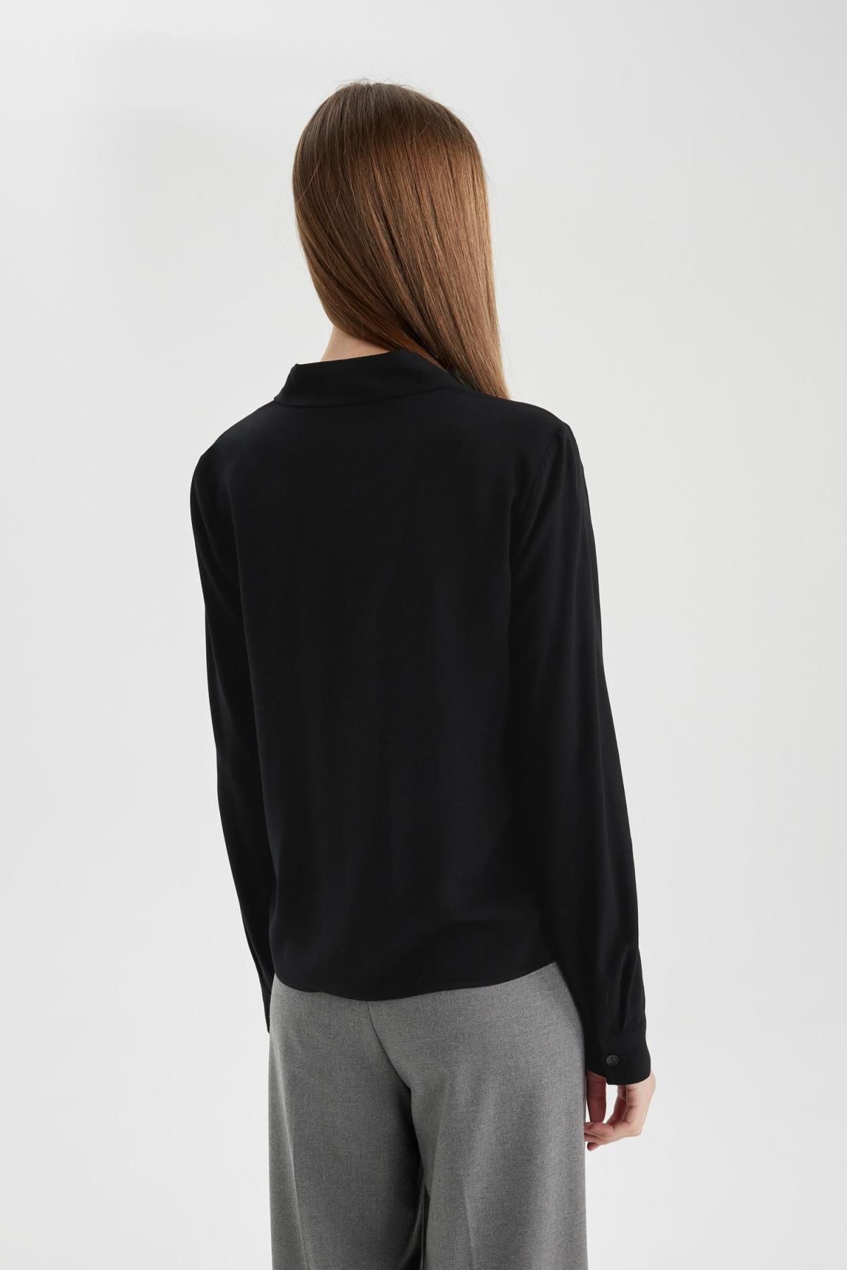 Regular Fit Basic Uzun Kollu Gömlek W3614az24sp Regular Fit Basic Uzun Kollu Gömlek W3614az24sp