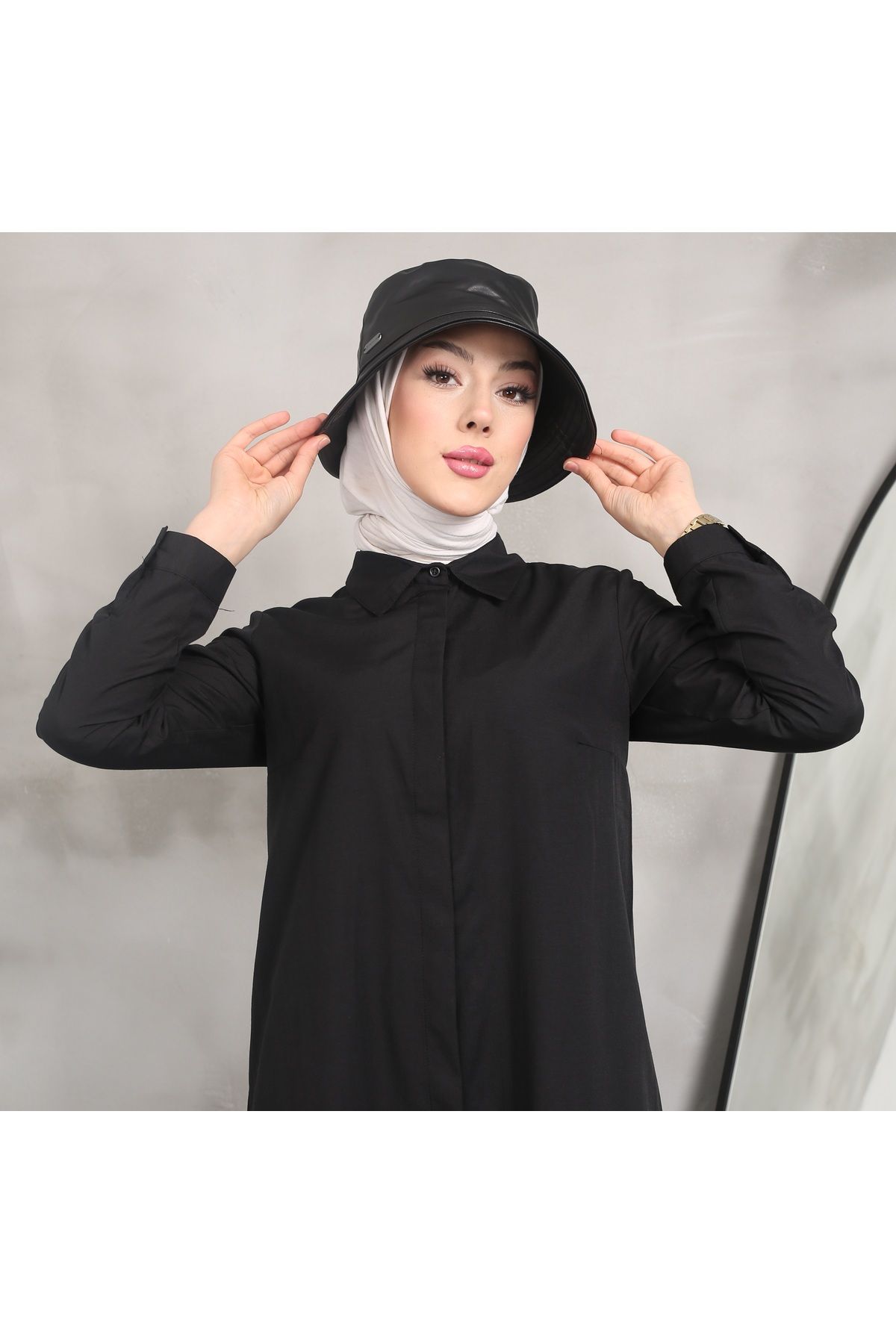 Uzun Gömlek Tunik Poplin Kumaş Uzun Gömlek Tunik Poplin Kumaş