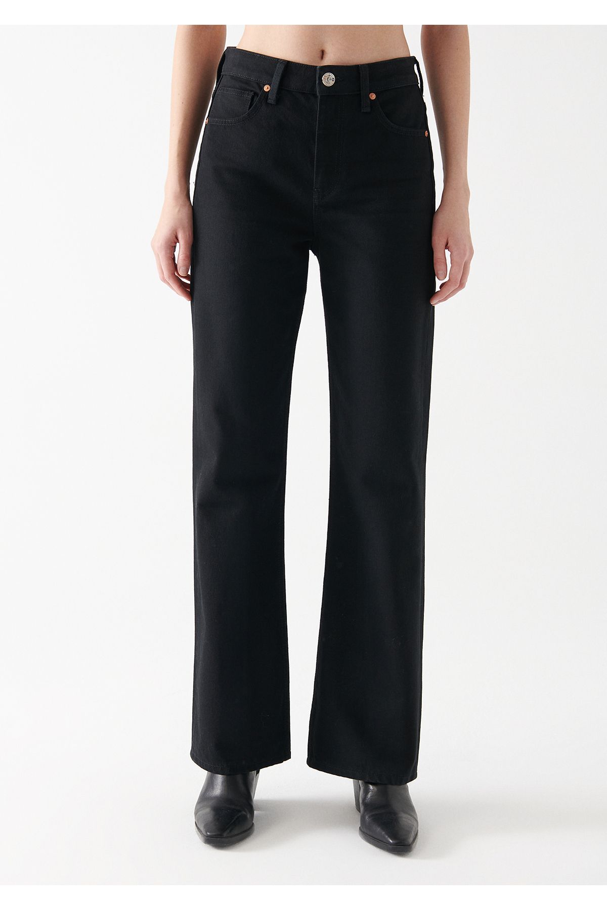 Victoria Simsiyah Gold Icon Jean Pantolon 101072-82998
