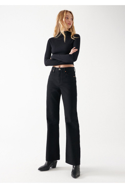 Victoria Simsiyah Gold Icon Jean Pantolon 101072-82998