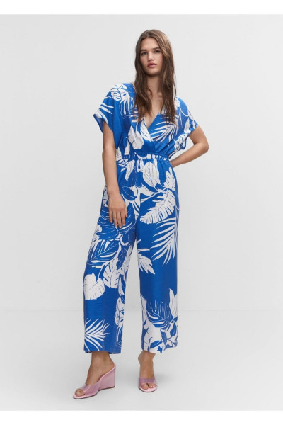 Tropikal Baskılı Tulum Tropikal Baskılı Tulum