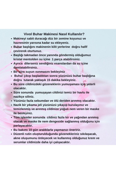 Yüz Buhar Makinesi 2 Yıl Garantili Yenilendi Yüz Buhar Makinesi 2 Yıl Garantili Yenilendi