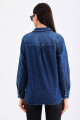 Oversize Mavi Denim Gömlek Oversize Mavi Denim Gömlek