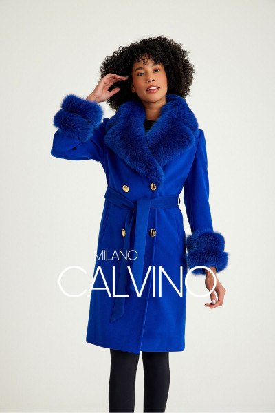 Kürklü Kaşmir Palto Kürklü Kaşmir Palto
