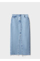Uzun Denim Etek