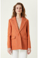 Turuncu Tweed Blazer Turuncu Tweed Blazer