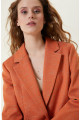 Turuncu Tweed Blazer Turuncu Tweed Blazer