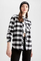 Regular Fit Kareli Flanel Uzun Kollu %100 Pamuk Gömlek X6263az23sp