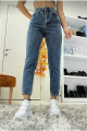 Mona Kar Mavi Mom Jean Kadın Boyfriend Yüksek Bel Likralı Kot Pantolon Mona Kar Mavi Mom Jean Kadın Boyfriend Yüksek Bel Likralı Kot Pantolon