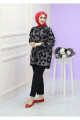 Leopar Desen Soğuk İplik Merserize İnce Premium Tunik Leopar Desen Soğuk İplik Merserize İnce Premium Tunik