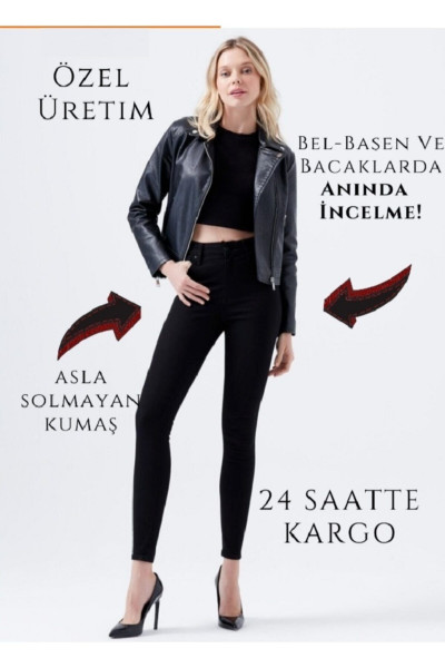 Simsiyah E.x.t.r.a Black Skinny Jeans Kot Solmaz Toparlayıcı Okul Pantolonu Simsiyah E.x.t.r.a Black Skinny Jeans Kot Solmaz Toparlayıcı Okul Pantolonu