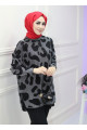 Leopar Desen Soğuk İplik Merserize İnce Premium Tunik Leopar Desen Soğuk İplik Merserize İnce Premium Tunik
