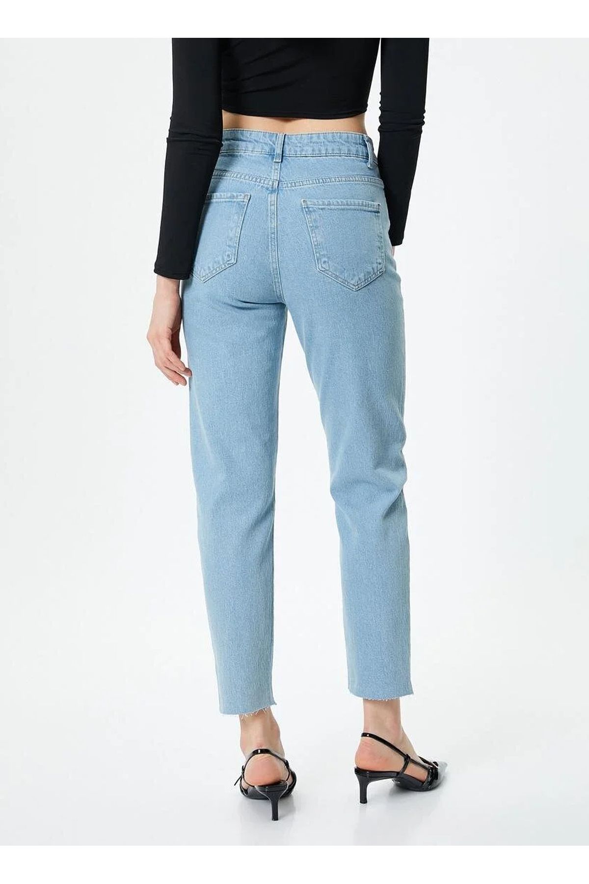 Yüksek Bel Bootcut Paça Regular Fit İndigo Kadın Denim Pantolon 4SAL40104MD Yüksek Bel Bootcut Paça Regular Fit İndigo Kadın Denim Pantolon 4SAL40104MD