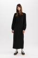 Regular Fit Uzun Kollu Premium Maxi Elbise C5401AX24SP Regular Fit Uzun Kollu Premium Maxi Elbise C5401AX24SP