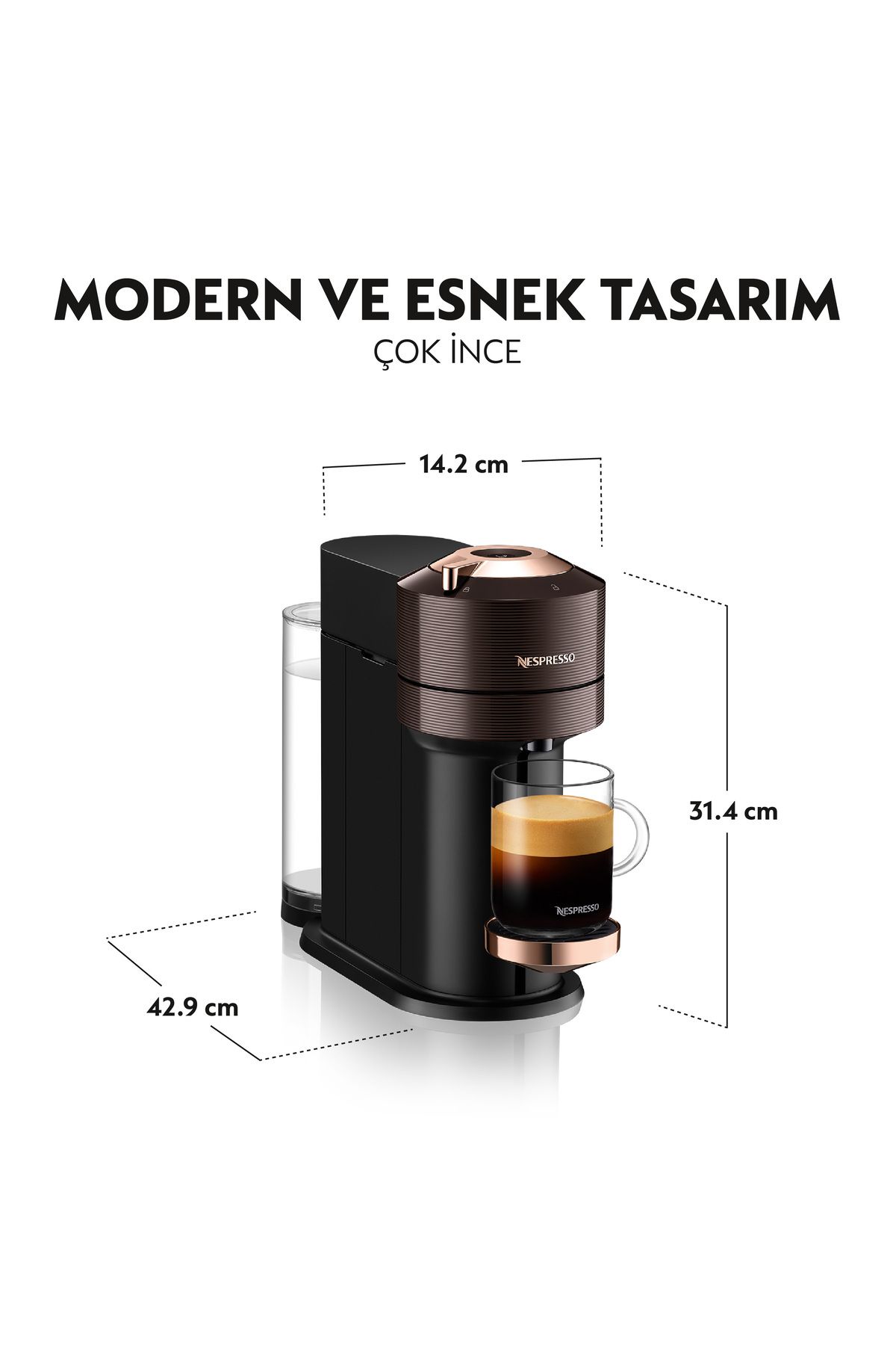 Vertuo Next Premium Kahve Makinesi, Kahverengi
