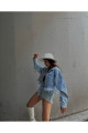 Püsküllü Denim Kot Ceket Püsküllü Denim Kot Ceket