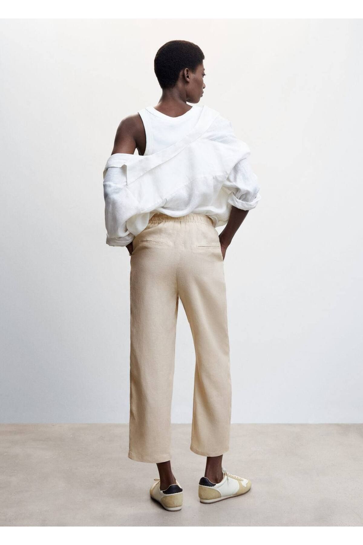 Keten Jogger Pantolon Keten Jogger Pantolon