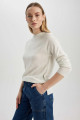 Regular Fit Bisiklet Yaka Basic Kazak I6913az23wn Regular Fit Bisiklet Yaka Basic Kazak I6913az23wn