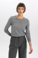 Regular Fit Bisiklet Yaka Basic Kazak F7091az23wn Regular Fit Bisiklet Yaka Basic Kazak F7091az23wn