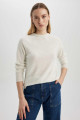 Regular Fit Bisiklet Yaka Basic Kazak I6913az23wn Regular Fit Bisiklet Yaka Basic Kazak I6913az23wn