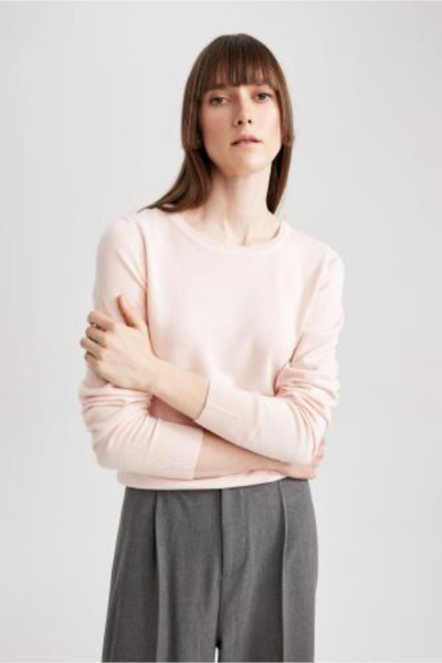 Regular Fit Bisiklet Yaka Basic Düz Triko Kazak F7091az23wn Regular Fit Bisiklet Yaka Basic Düz Triko Kazak F7091az23wn