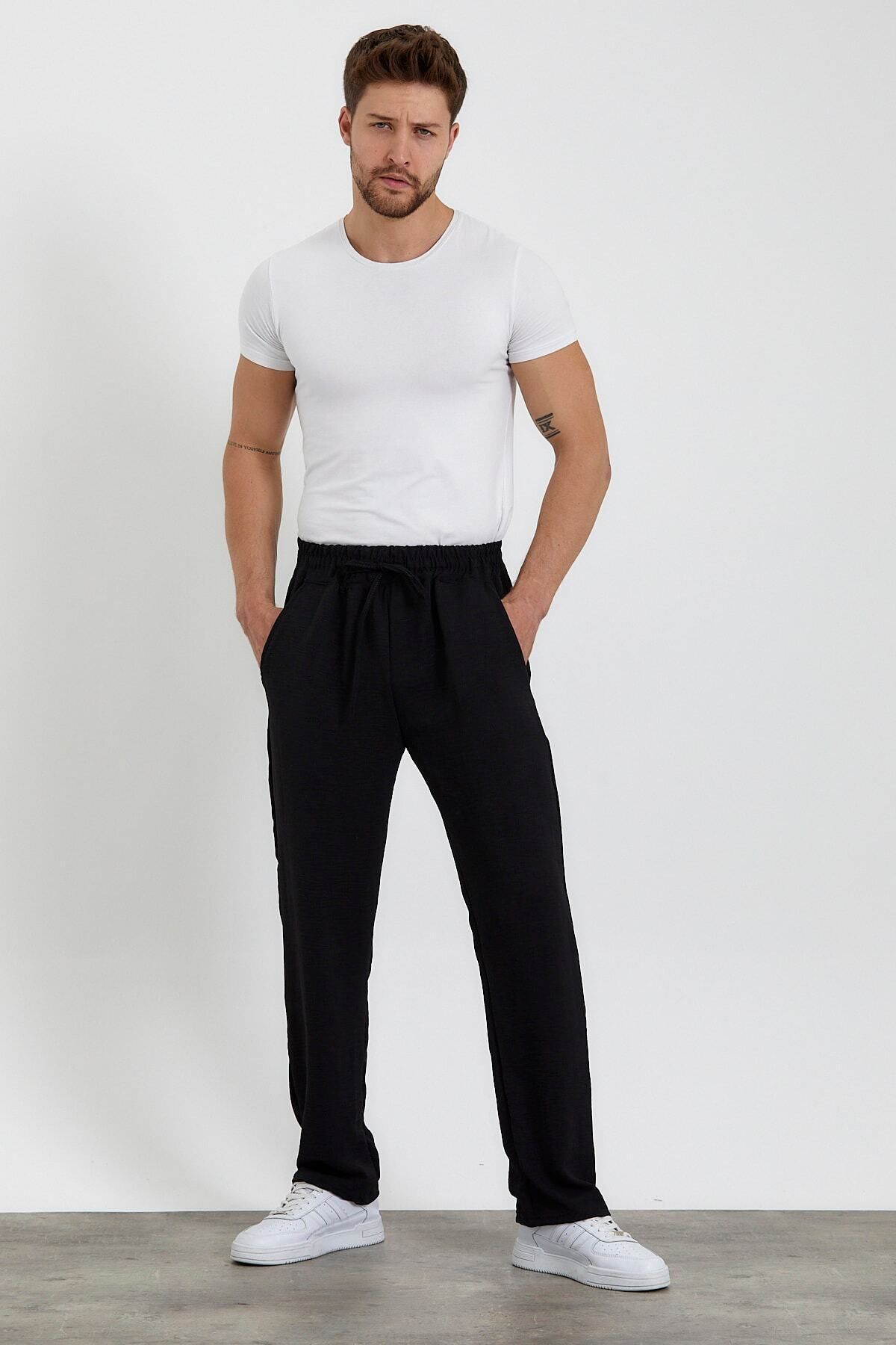 Unisex Oversize Gri Aerobin Keten Yazlık Ince Salaş Alt Jogger Pantolon Unisex Oversize Gri Aerobin Keten Yazlık Ince Salaş Alt Jogger Pantolon