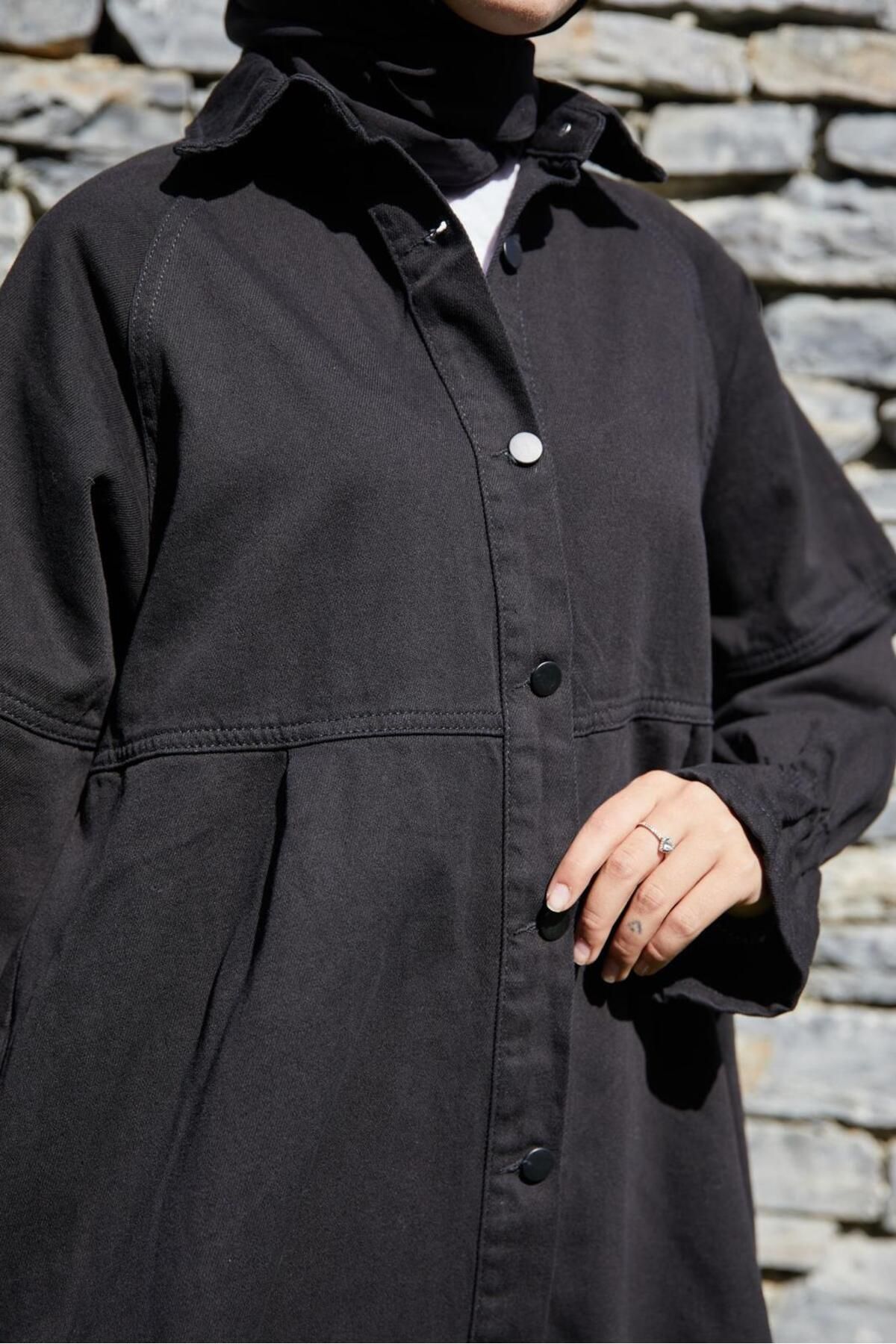 Kadın Oversize Kot Ceket